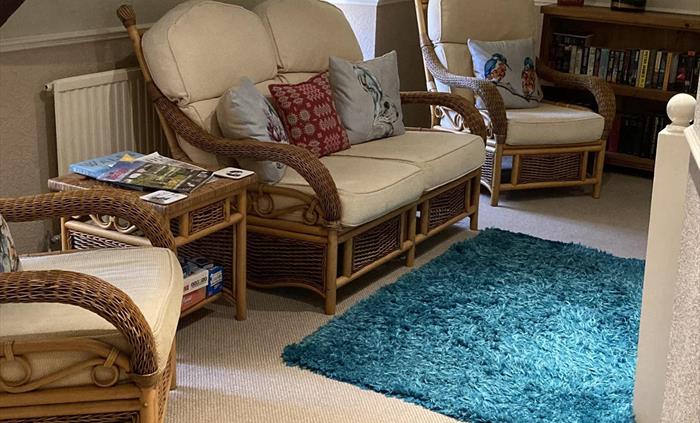 Seating on the landing at LLwyn Onn Guest House